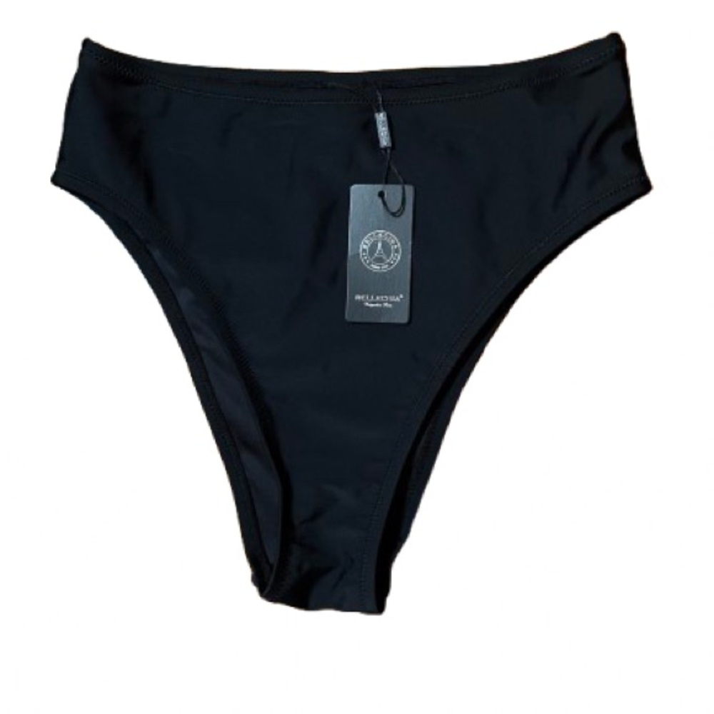 NWT Relleciga Black Bikini Bottom Size Small